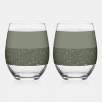 Layered Moss Green Drinkware Set – Customisable