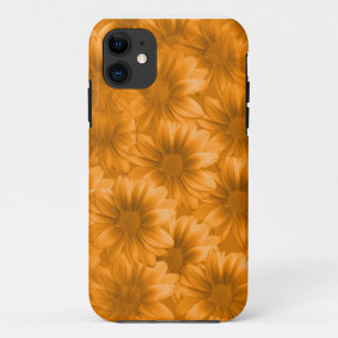 Layered Orange Gerbera Daisies iPhone 11 Case
