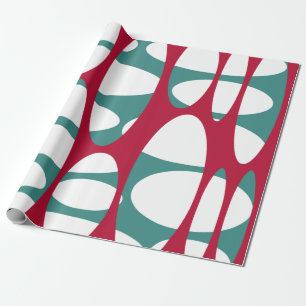 Layered Ovals  Wrapping Paper