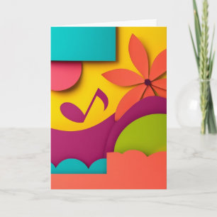 Layered Paper Bloom Harmony Card