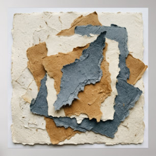 Layered Paper Collage Poster