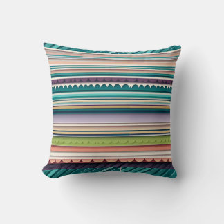 layered paper cutouts cushion