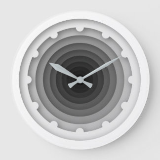 Layered paper effect wall clock