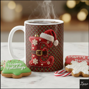 Layered Pastel Gold Trim Letter E Coffee Mug