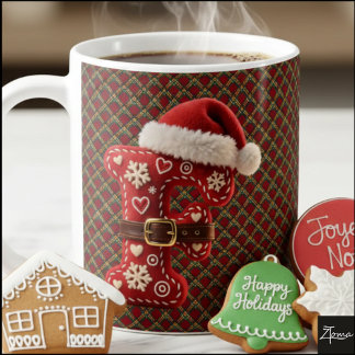 Layered Pastel Gold Trim Letter F Coffee Mug