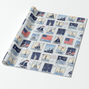 Layered Patriotic Paper Cut Tile Pattern (2)