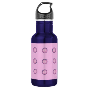 Layered Pink and Purple Polka Dots on 532 Ml Water Bottle