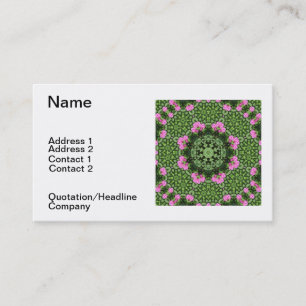 Layered Pink Lotus Mandala Business Card