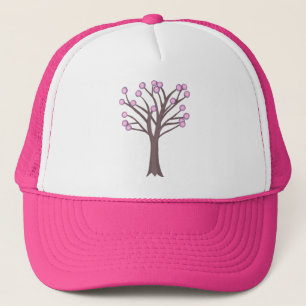 Layered Pink Polka Dots Tree Hats