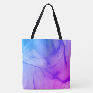 Layered Purple Tote Bag