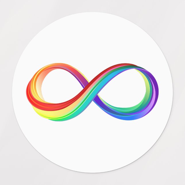 Layered Rainbow Infinity Symbol (Design 1)