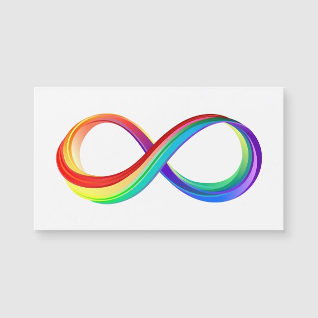 Layered Rainbow Infinity Symbol (Front)