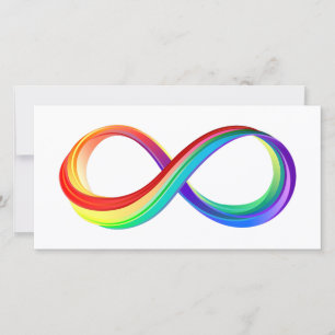 Layered Rainbow Infinity Symbol Announcement