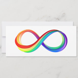 Layered Rainbow Infinity Symbol Announcement
