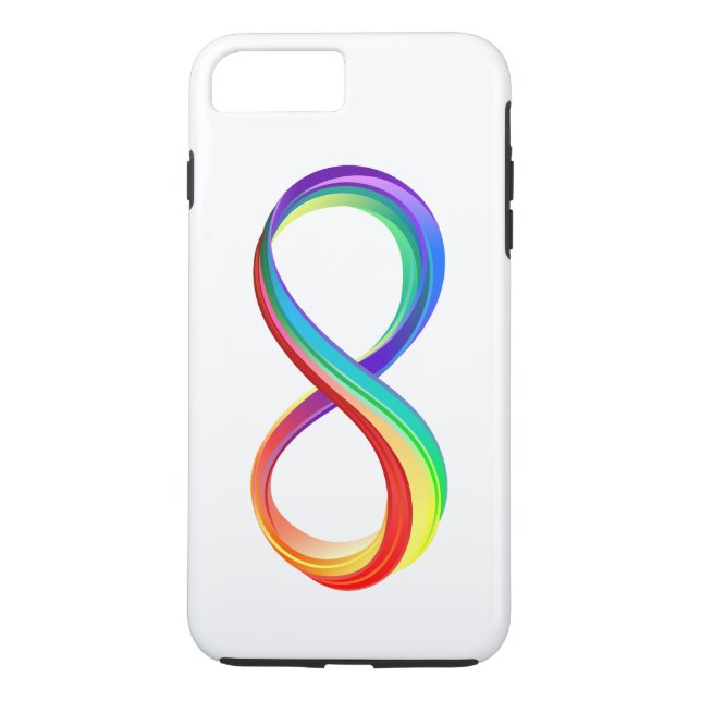 Layered Rainbow Infinity Symbol Case-Mate iPhone Case (Back)