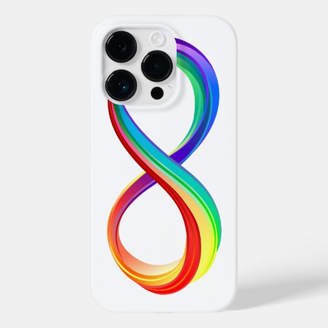 Layered Rainbow Infinity Symbol Case-Mate iPhone Case (Back)