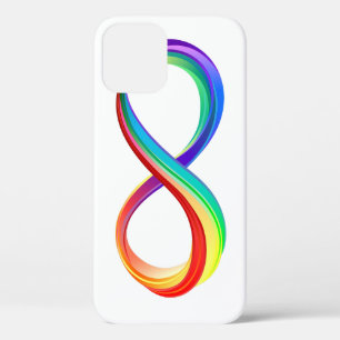 Layered Rainbow Infinity Symbol iPhone 12 Pro Case