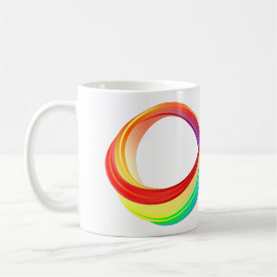 Layered Rainbow Infinity Symbol Coffee Mug