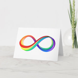 Layered Rainbow Infinity Symbol Invitation