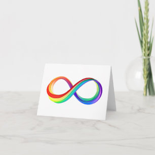 Layered Rainbow Infinity Symbol Invitation