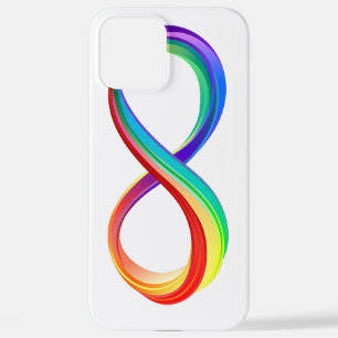 Layered Rainbow Infinity Symbol iPhone 12 Pro Max Case