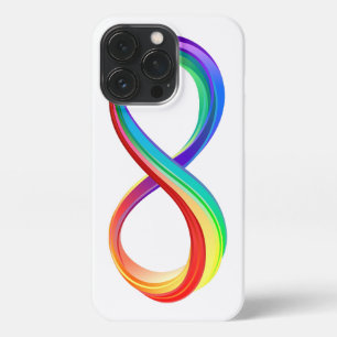 Layered Rainbow Infinity Symbol iPhone 13 Pro Case