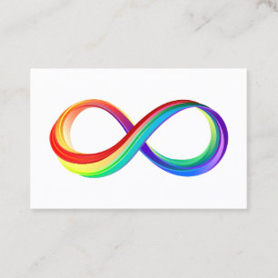 Layered Rainbow Infinity Symbol Loyalty Card
