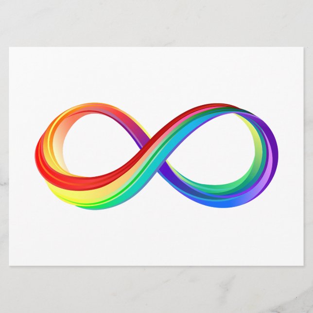 Layered Rainbow Infinity Symbol Menu (Front)