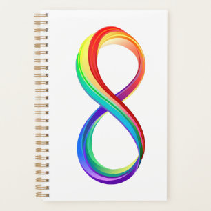 Layered Rainbow Infinity Symbol Planner