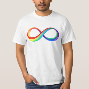 Layered Rainbow Infinity Symbol T-Shirt