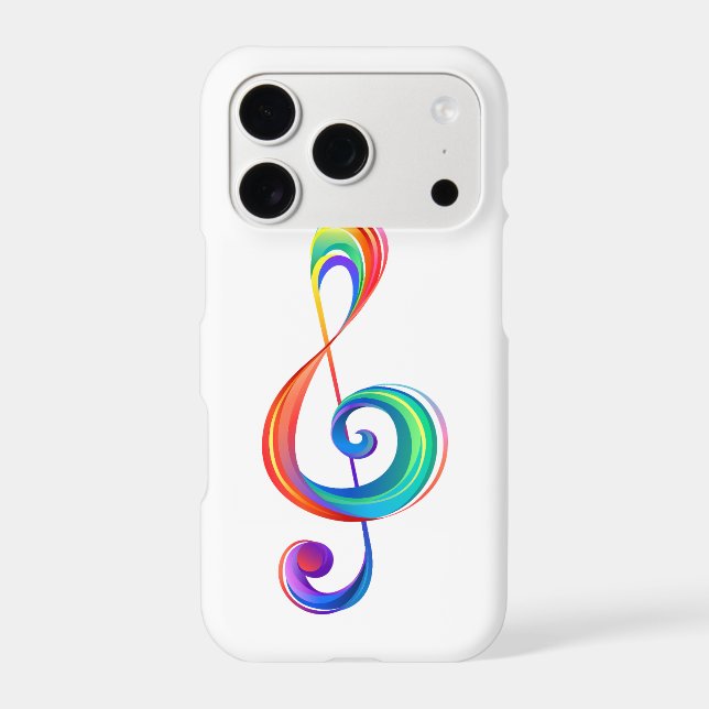 Layered rainbow treble clef (Back)