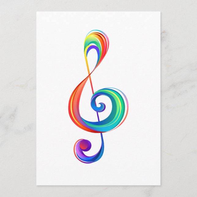 Layered rainbow treble clef menu (Front)