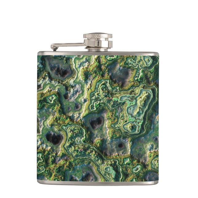 Layered Stone 1 Wrapped Flask (Front)