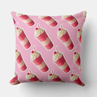 Layered Strawberry Cream Smoothie Cushion