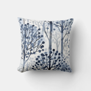 Layered Winter Forest Cushion