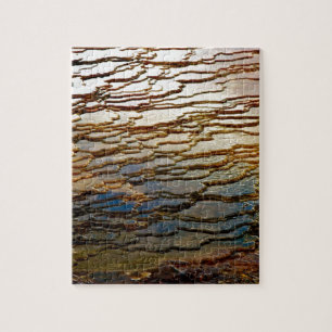 LAYERS OF COLORFUL VOLCANIC DEPOSITS JIGSAW PUZZLE