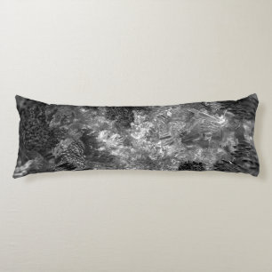  Layers of Crystals Grey  Body Cushion