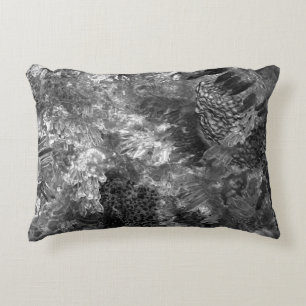 Layers of Crystals Grey Decorative Cushion