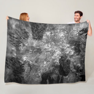  Layers of Crystals Grey  Fleece Blanket