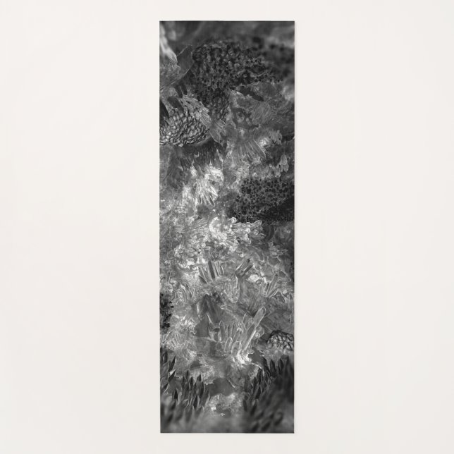  Layers of Crystals Grey  Yoga Mat (Front)