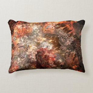 Layers of Crystals with Rustic Tint Decorative Cushion