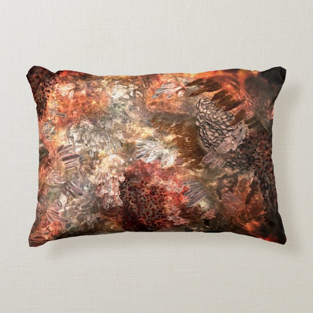  Layers of Crystals with Rustic Tint   Decorative Cushion (Front)