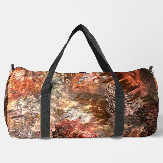  Layers of Crystals with Rustic Tint   Duffle Bag (Front)