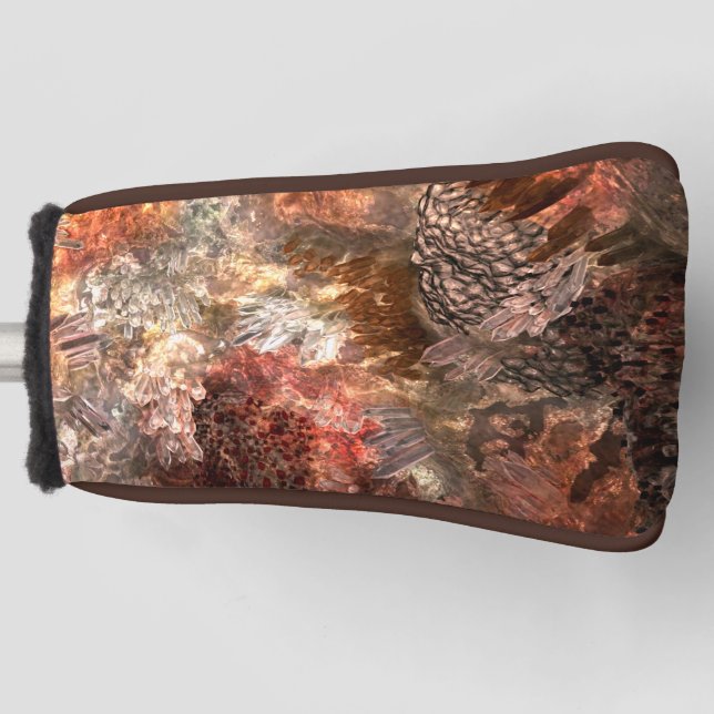  Layers of Crystals with Rustic Tint   Golf Head Cover (Front)