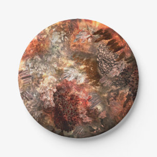  Layers of Crystals with Rustic Tint   Paper Plate