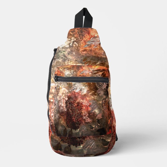  Layers of Crystals with Rustic Tint   Sling Bag (Front)