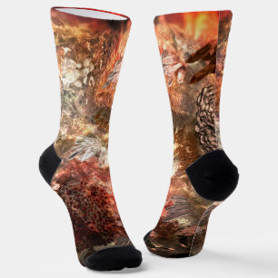  Layers of Crystals with Rustic Tint   Socks