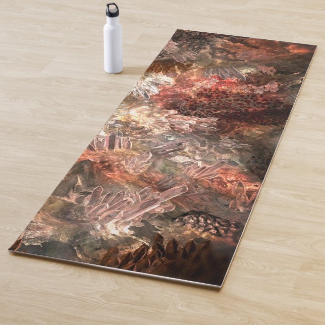  Layers of Crystals with Rustic Tint   Yoga Mat (In Situ)