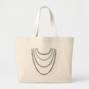 Layers of Diamonds Large Tote Bag