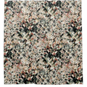 Layers of Earth Tones Shower Curtain